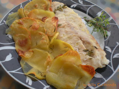 Filetto di persico al forno con patate