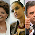 Datafolha: Dilma sobe 1%, Aécio sobe 2% e Marina cai 3%