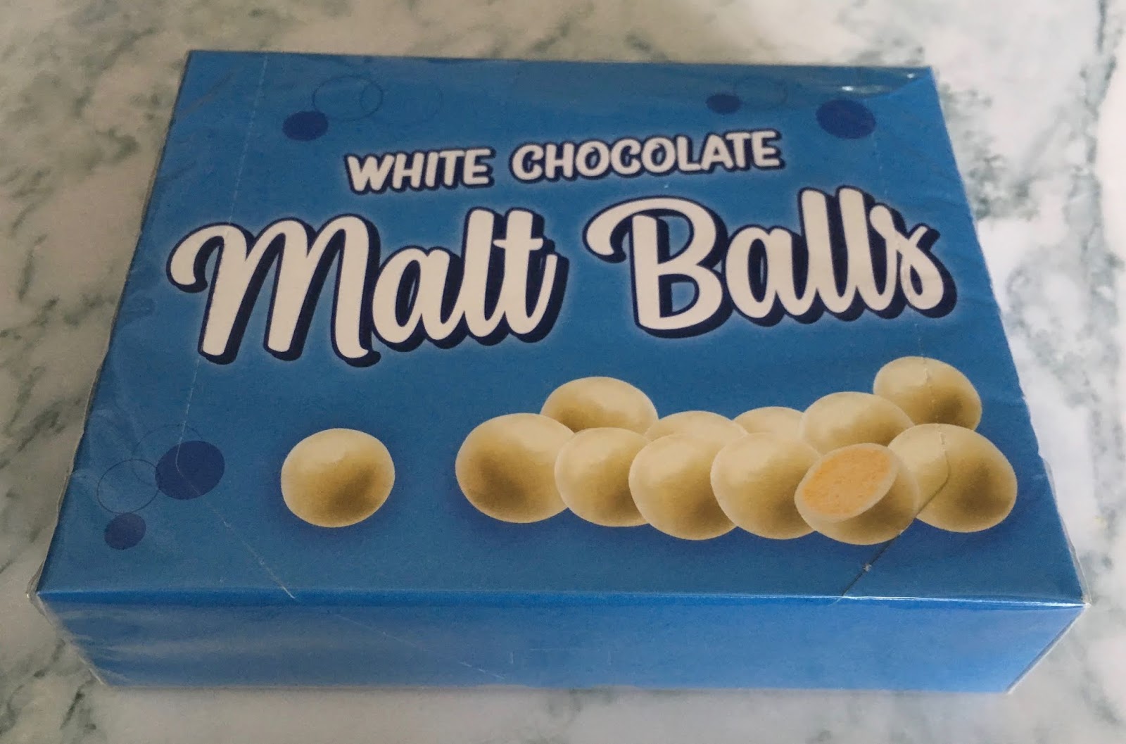 FOODSTUFF FINDS White Chocolate Malt Balls (PoundLand) By Cinabar