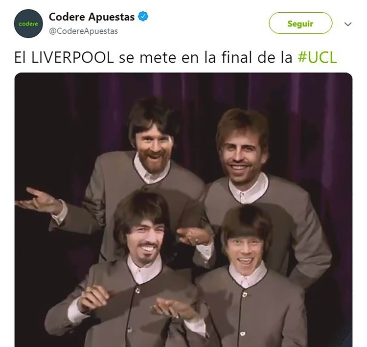 Meme Vignette Divertenti eliminazione Barcellona a Liverpool Foto 10.