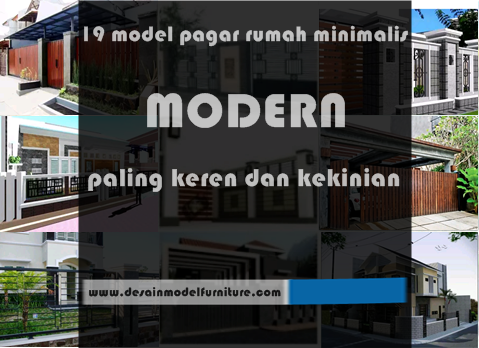 19 model pagar rumah minimalis modern paling keren dan kekinian