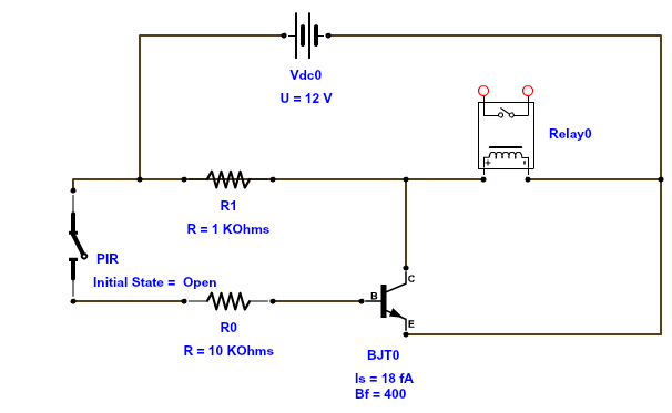 Andy Brown's blog: PIR Motion sensor circuit for kitchen lighting