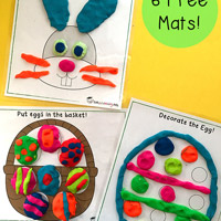 Free Easter Playdough Mats  Totschooling - Toddler, Preschool,  Kindergarten Educational Printables