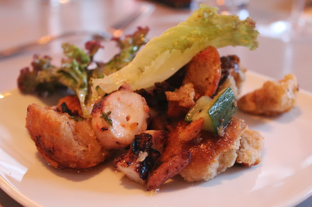 Grilled octopus at Tavern Road, Boston, Mass.