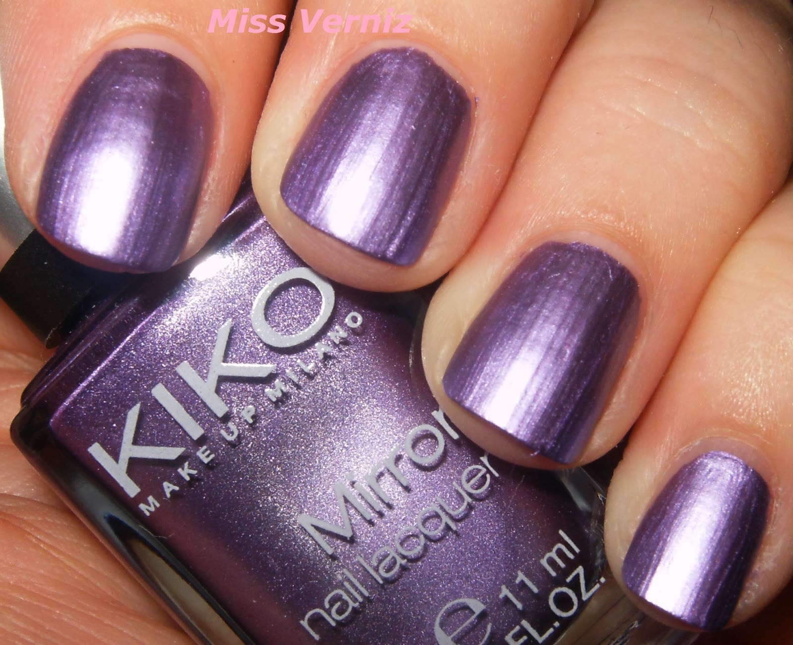Ana_missverniz Kiko Mirror Nail Lacquer Numero 621 Violet...!!!