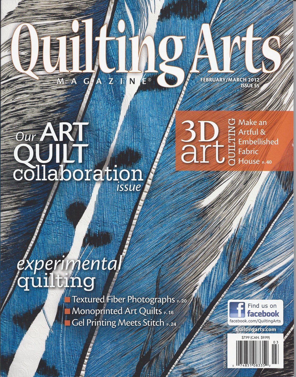 Linda Teddlie Minton The Space Between in Quilting Arts Magazine