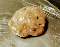 Chicken mince ball for making minced chicken kebab recipe
