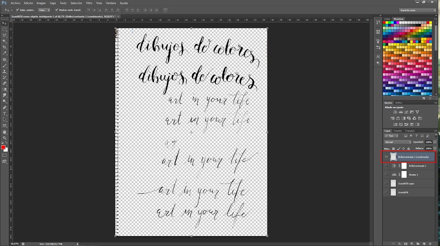 Colapsar las capas en una nueva