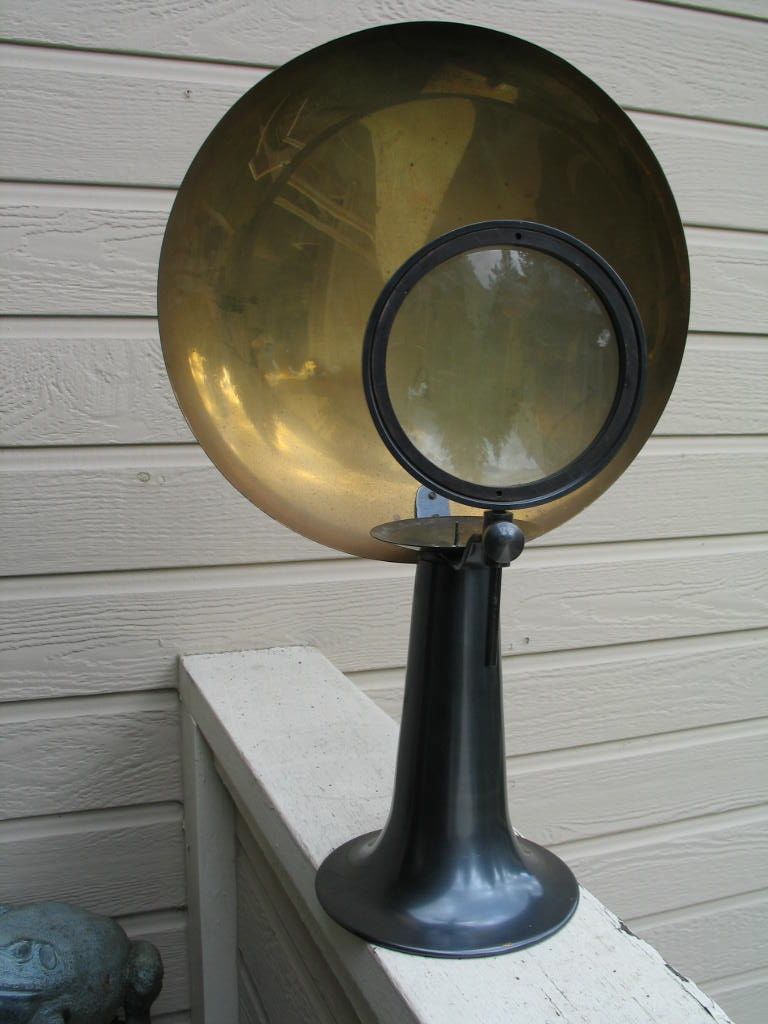 Candle Reflector Magnifying Glass Medical Vintage Optical Sconce