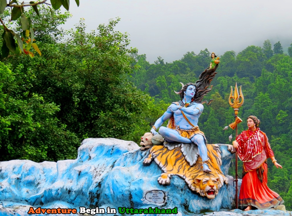 Adventure Begin in Uttarakhand Beautiful Statue of Lord Shiva in Rishikesh