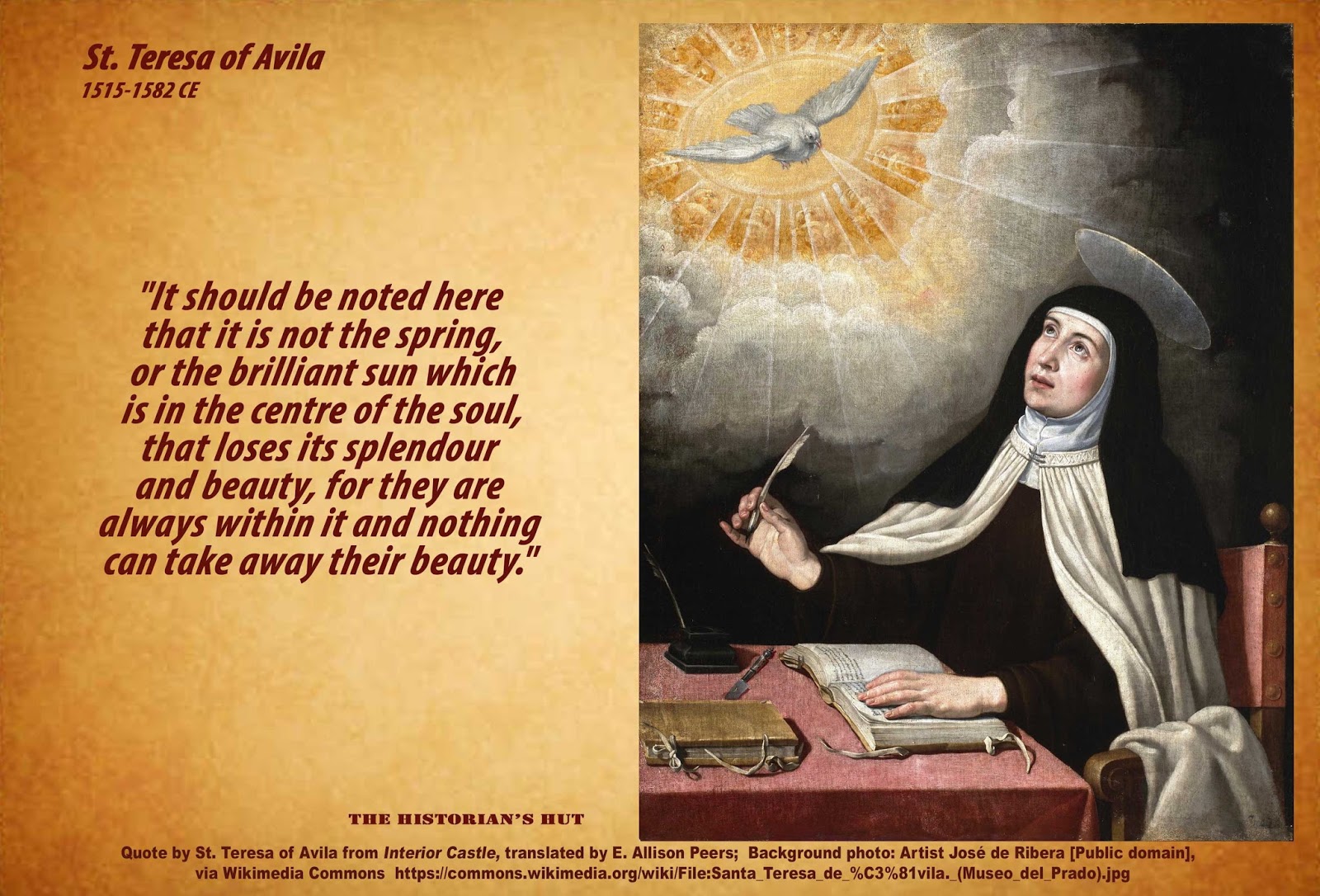 The Historian S Hut Quote Pictures St Teresa Of Avila