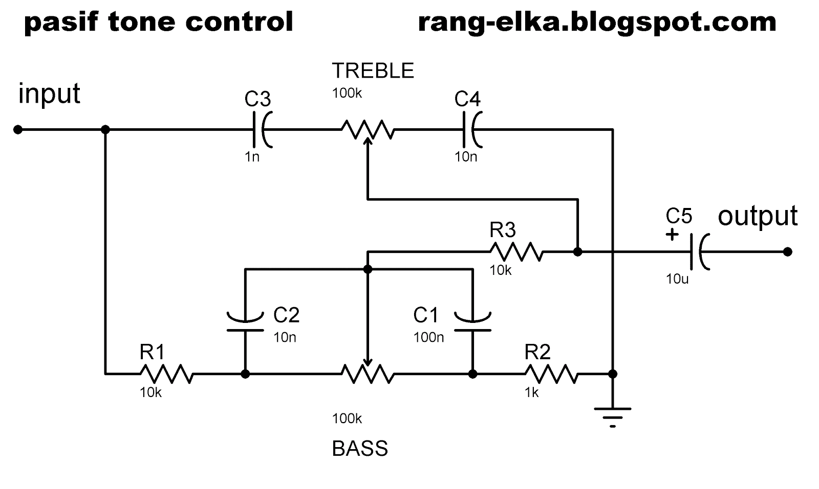Tone control. Tone Control схема. Схема колонки с Treble и Bass. Crossover Pasif схемы. Bass Control схема.