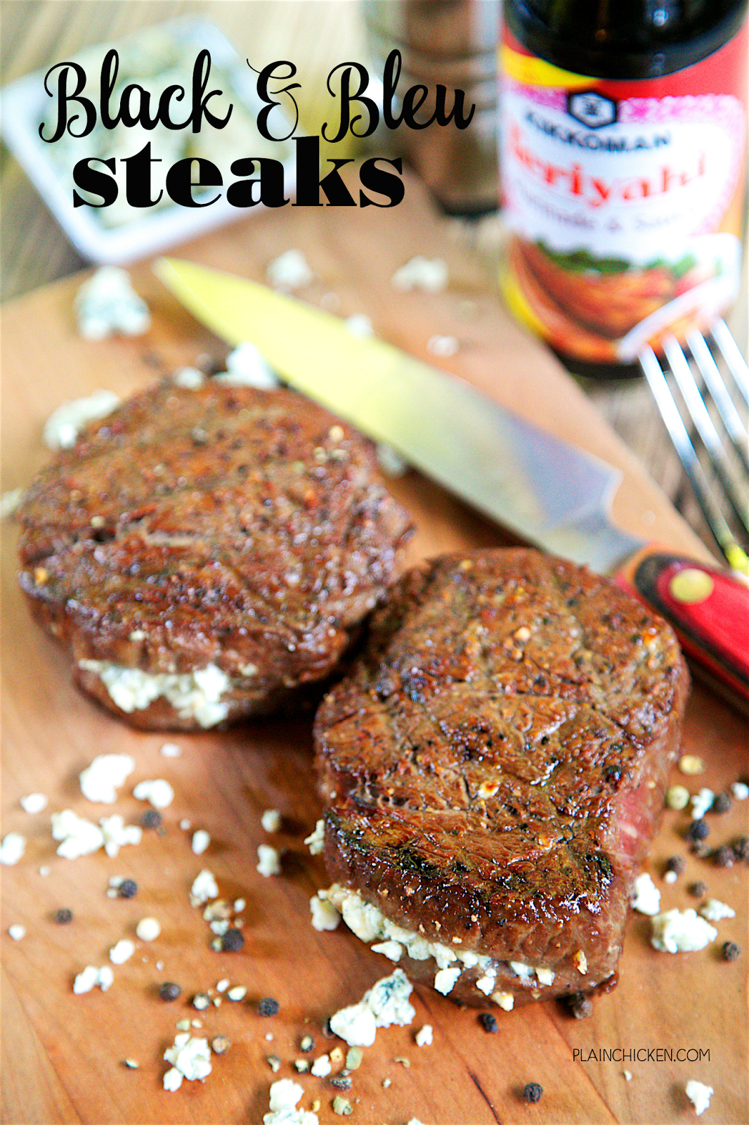 Black and Bleu Steaks Plain Chicken®