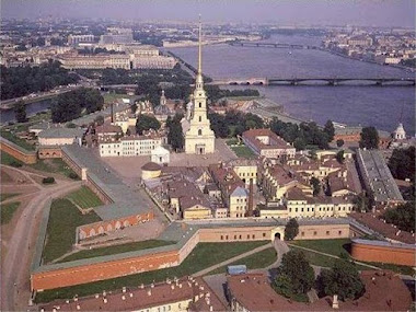 Санкт-Петербург, Петропавловская крепость с высоты птичьего полёта