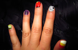 nail halloween painting hairdos