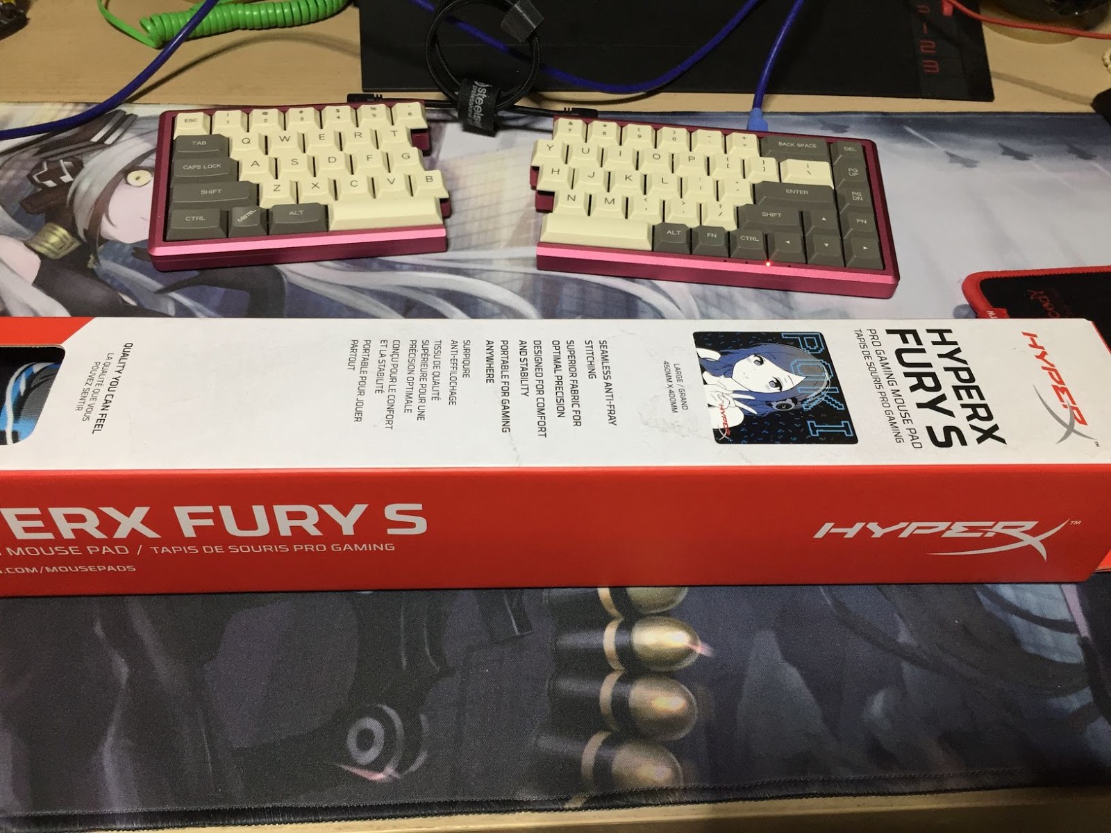 Chocolate Device2 HyperX Fury S Pokimane Edition Pro Gaming Mouse Pad