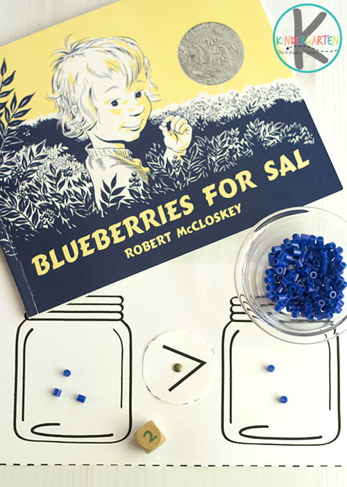 Blueberries for Sal Math Activity Kindergarten Worksheets and Games