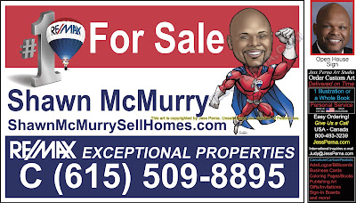 RE/MAX Real Estate Agent Superhero House Sign