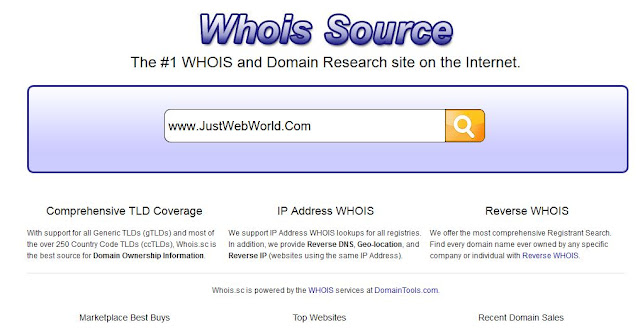 Whois.sc Domain Research Tool