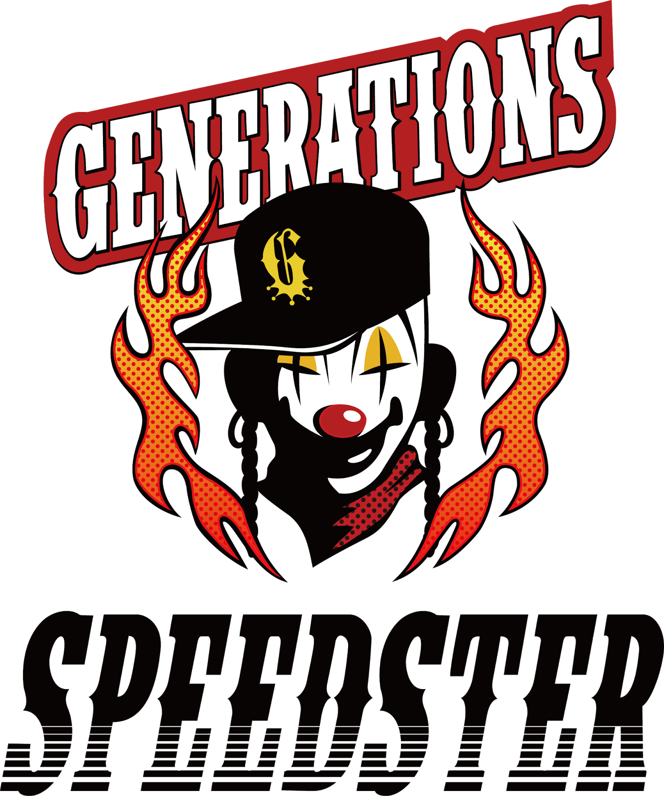 Logodol 全てが高画質 背景透過なアーティストのロゴをお届けするブログ Generations Speedster ピエロのロゴ