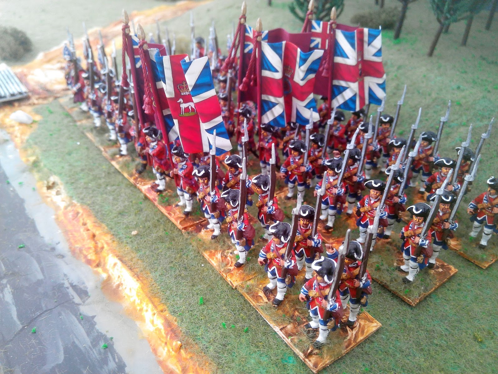 Painting Wargames Figures Revamped SYW British Guards Brigade