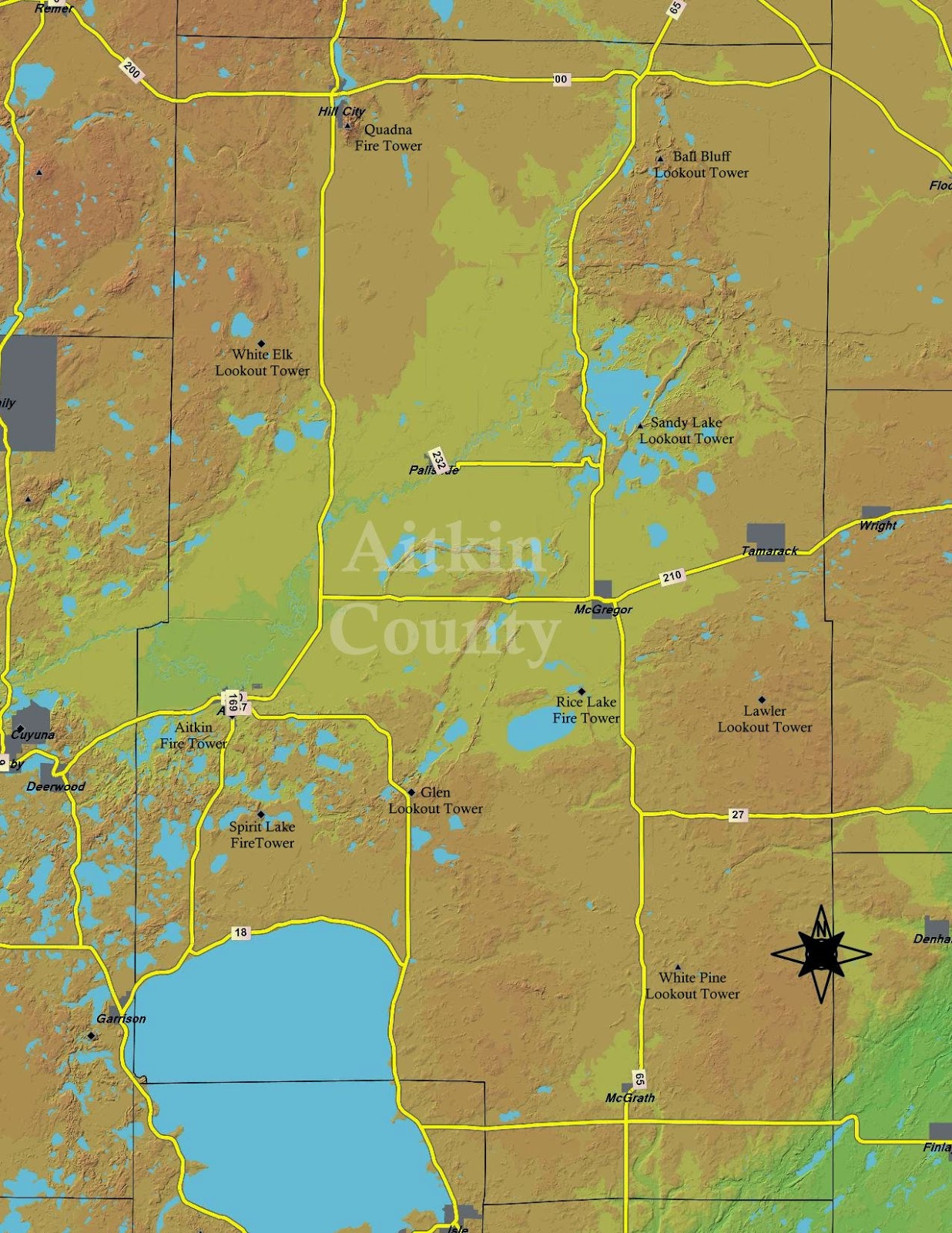 Minnesota's Historical Fire Lookout Towers Aitkin County Lookout Towers