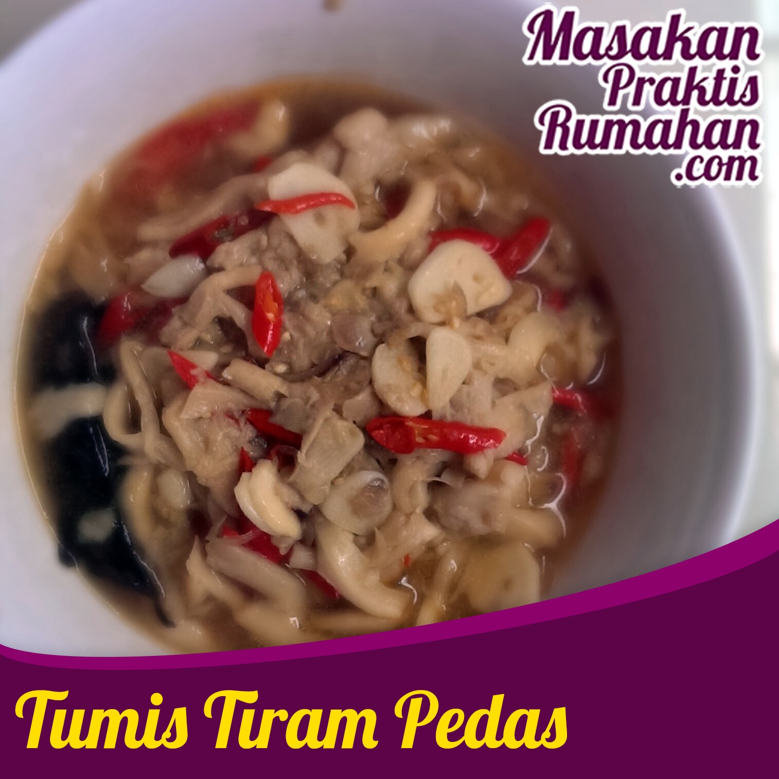 Tumis Jamur Pedas