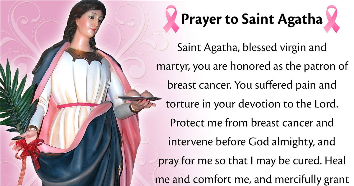 Il Regno A Prayer to St. Agatha of Sicily for Breast Cancer Awareness