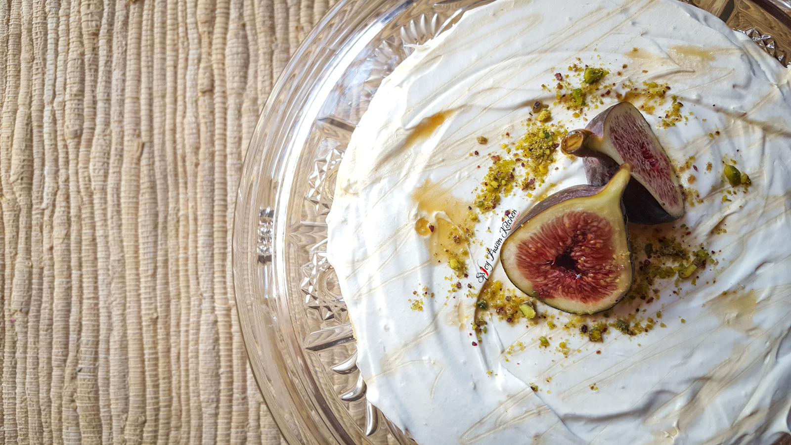 Fig, Pistachio and Honey Sponge Cake Recipe Spicy Fusion Kitchen