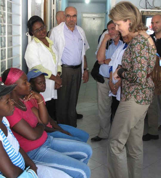Princess Mathilde visited UNICEF, which was founded in 1982 as the Haitian Government’s research and training centre