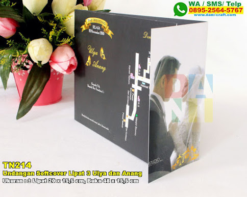 Undangan Softcover Lipat 3 Ulya Dan Anang