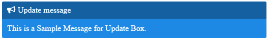 Сообщение update. Сообщение update