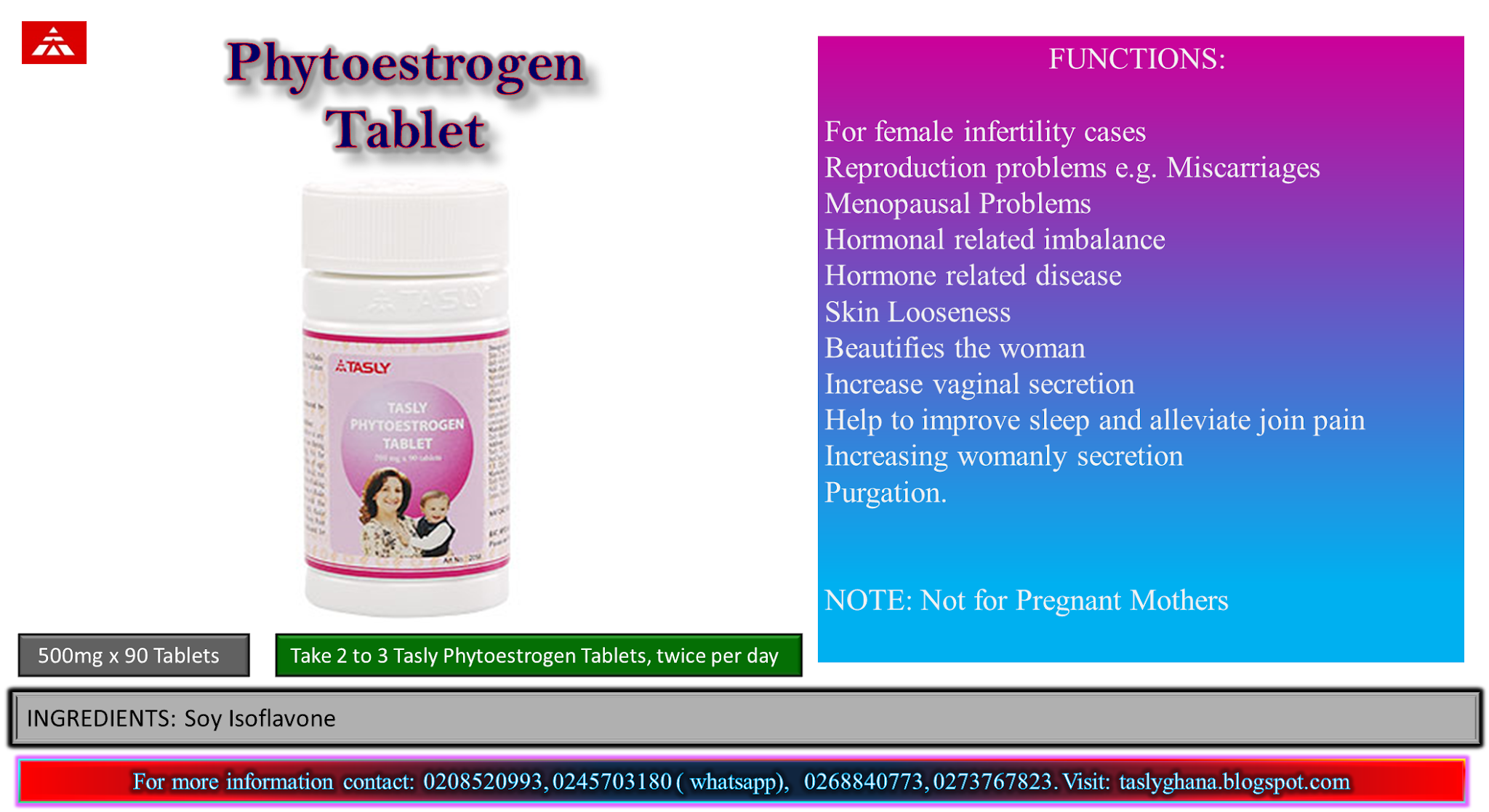 Tasly Phytoestrogen