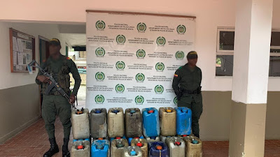 En Docordó, Nóvita y Condoto incautan 1.600 galones de combustible