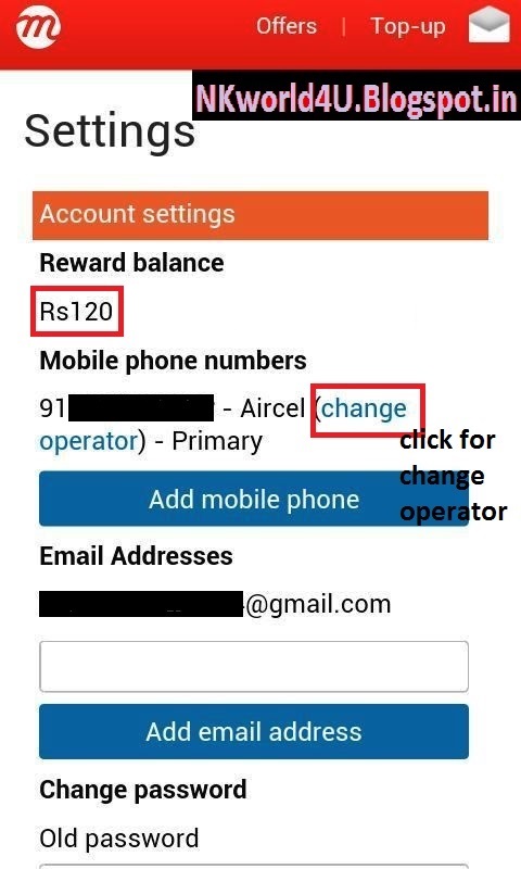 GET FREE MOBILE RECHARGE mcent