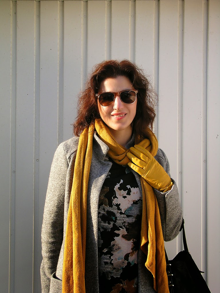 Teresa Leite Zara Grey Long Overcoat, Zara Shift Dress With Front