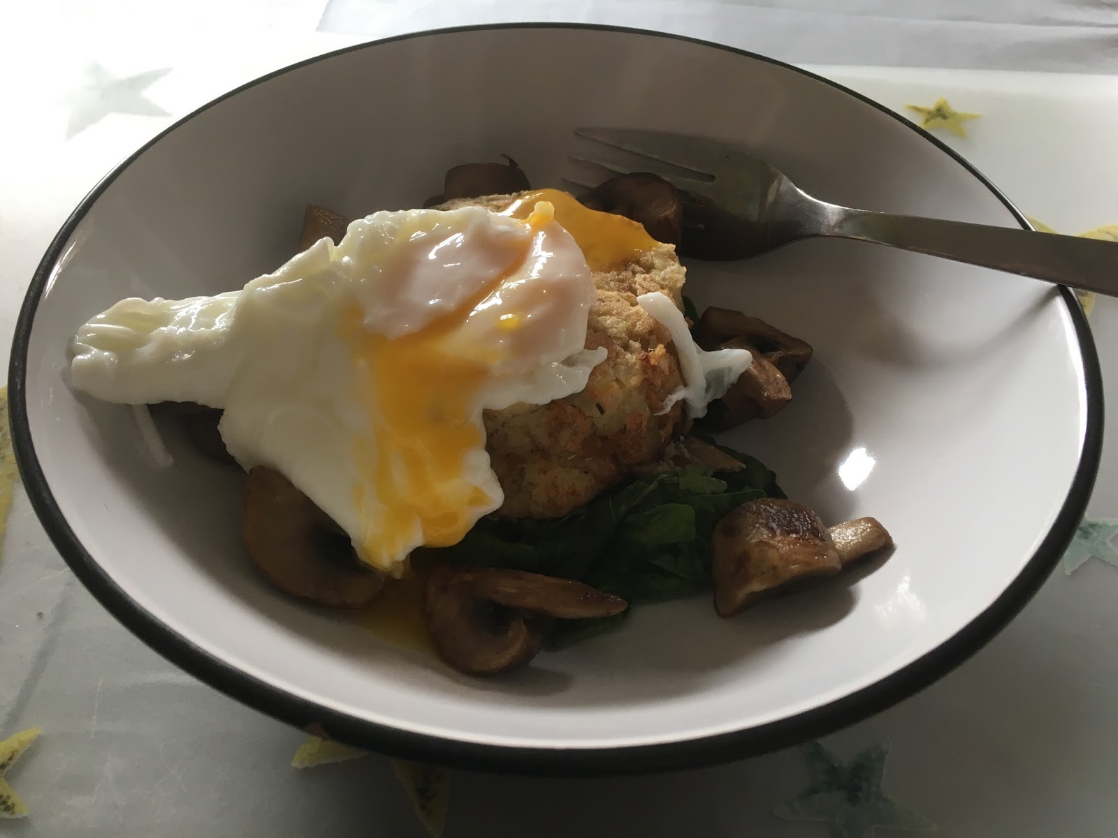 A Light Lunch Recipe Tuna Rosti and Poached Egg