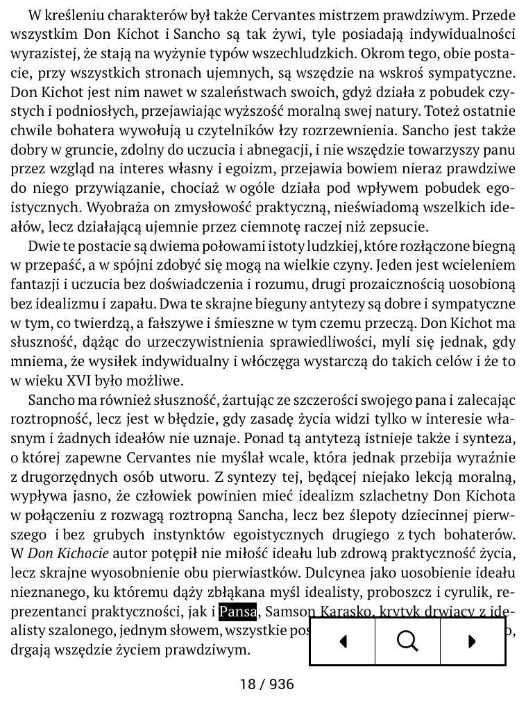 PocketBook Aqua 2 – wyszukiwanie w tekście