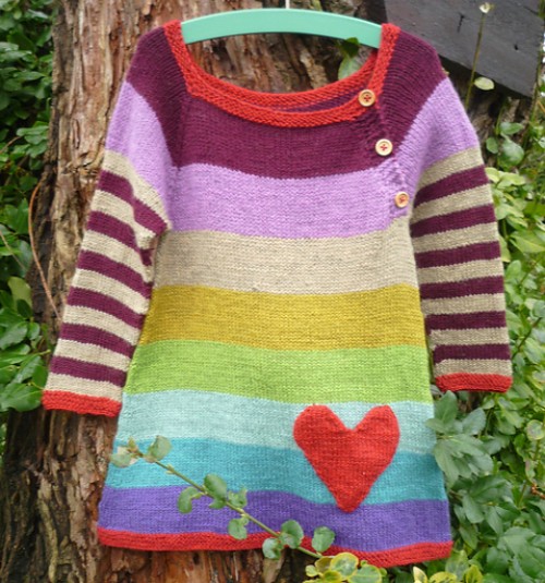 Beautiful Skills Crochet Knitting Quilting Rainbow Dress Knitting