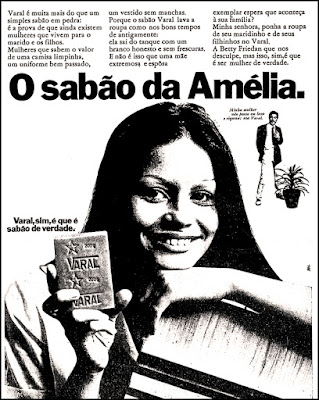 sabão para lavar roupa Varal, os anos 70; propaganda na década de 70; Brazil in the 70s, história anos 70; Oswaldo Hernandez;