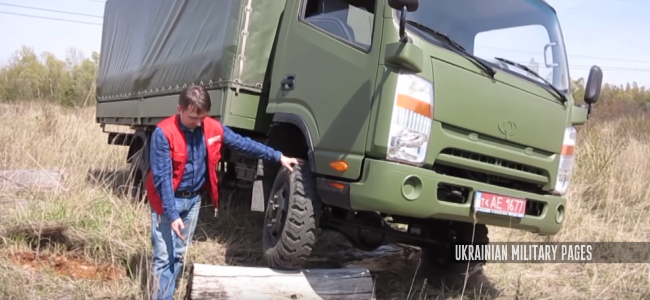 Тест-драйв нової повнопривідної армійської вантажівки Богдан-3373
