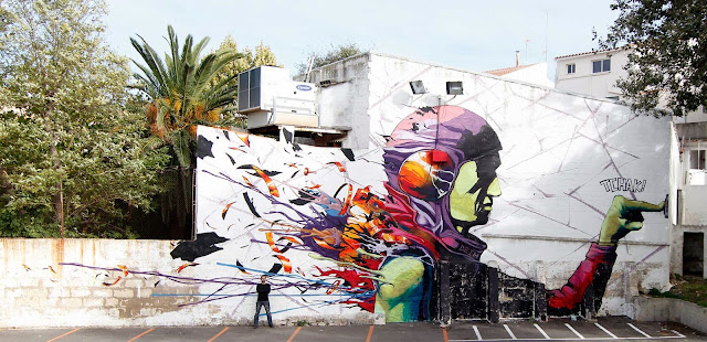 Street Art By Spanish Artist Deih For Mô Art Urbâ Interactiu on Menorca Island, Spain 1