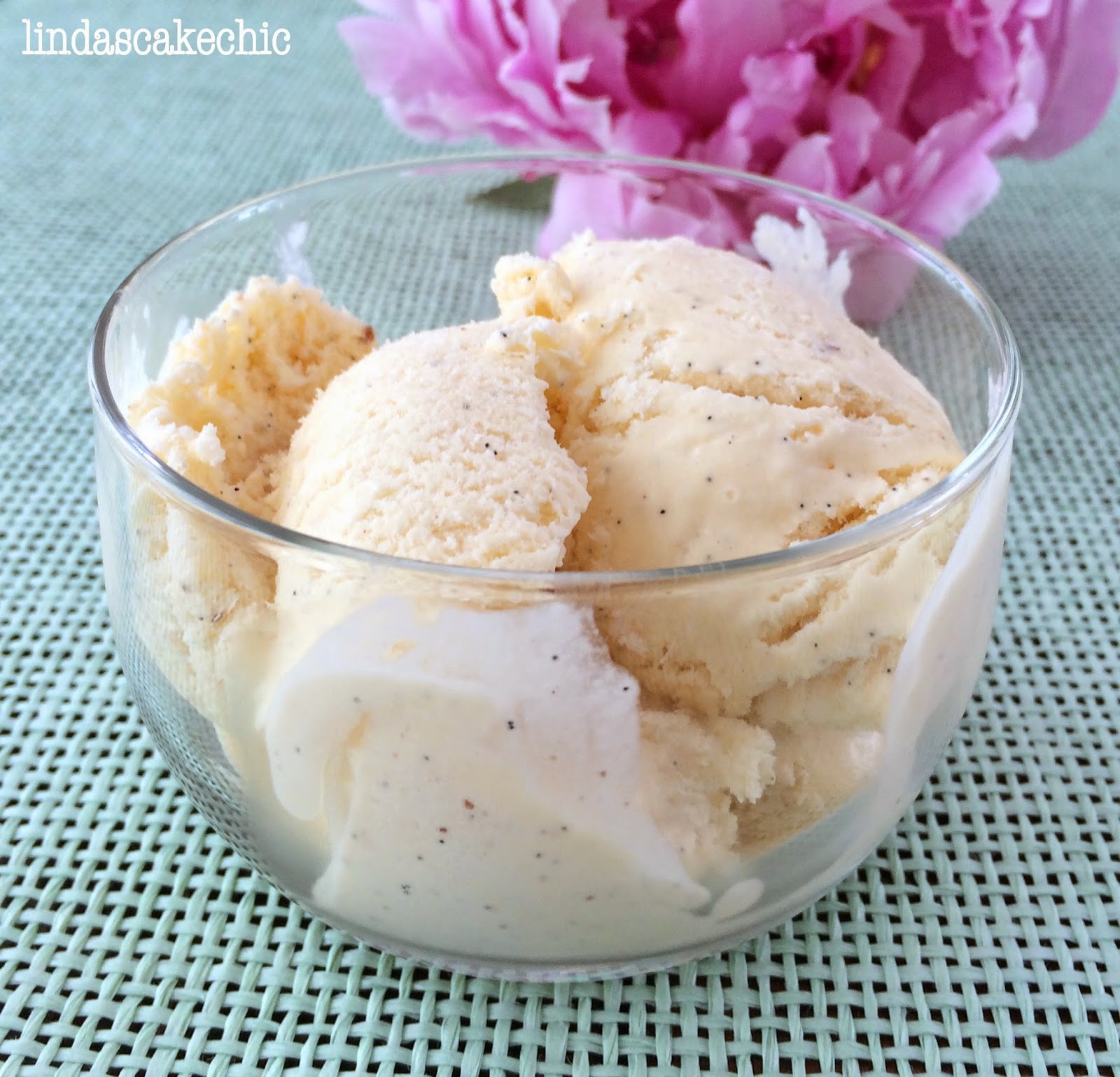 Lindas Cake chic The world`s best vanilla ice cream (no sugar)