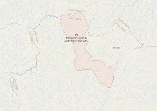 Peta Kawasan Monumen Jendral Sudirman Nawangan Pacitan