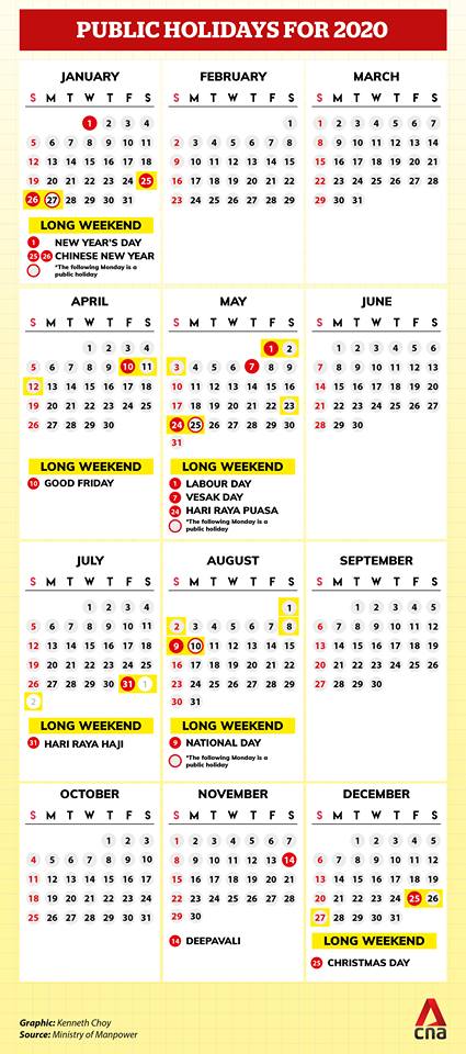 7 Long weekends for 2020 : Public Holidays in Singapore | The Wacky Duo | Singapore Family ...