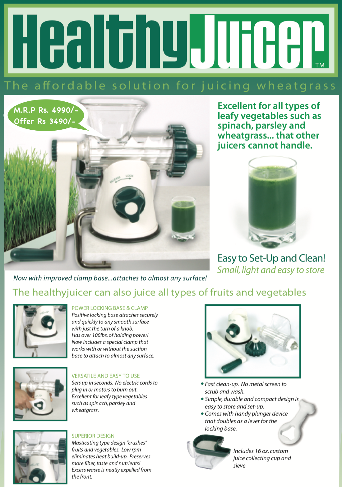 Aggarwal Distributors LEXEN WHEAT GRASS JUICER