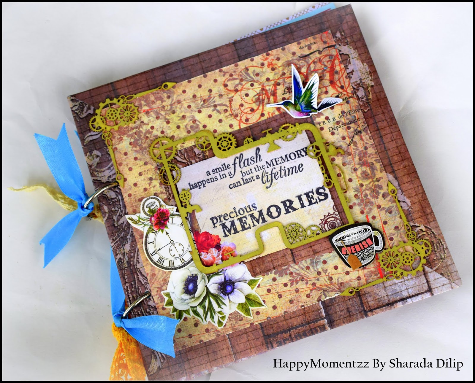 HappyMomentzz crafting by Sharada Dilip Handmade Farewell scrapbook