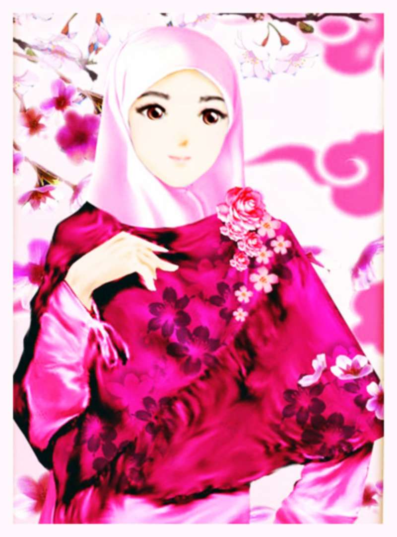 Gambar Wallpaper Kartun Muslimah Kampung Wallpaper