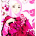 Kartun Muslimah Bercadar Warna Pink