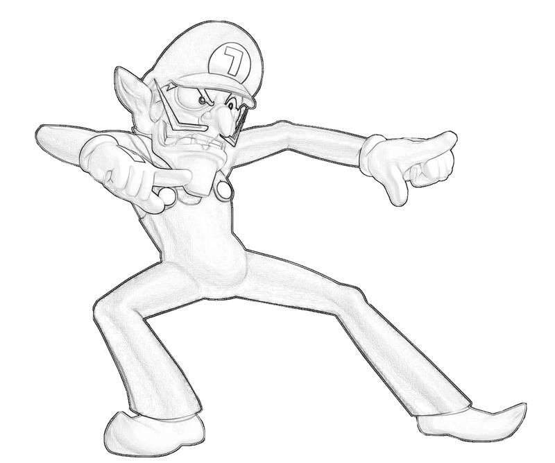 wario and waluigi coloring pages - photo #22